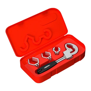 Универсален ключ за мивки, разменени ключ за баня, дугообразный назъбен ключ, монтаж, ремонт инструмент мивки