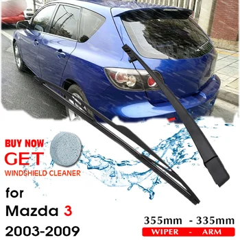Четка за чистачки задното стъкло на колата, чистачките на предното стъкло за Mazda 3 хечбек 355 мм 2003-2009, автоаксесоари